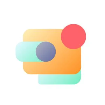 Notification from digital wallet pixel perfect flat gradient color ui icon Illustrazione stock