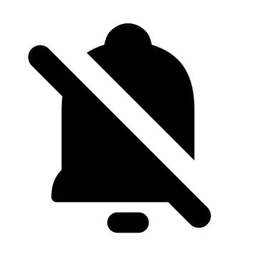 Notification Disable Icon Stock Illustration