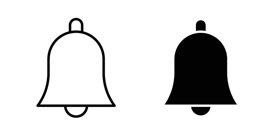 Notification icon for design projects and web UI Stock Illustration