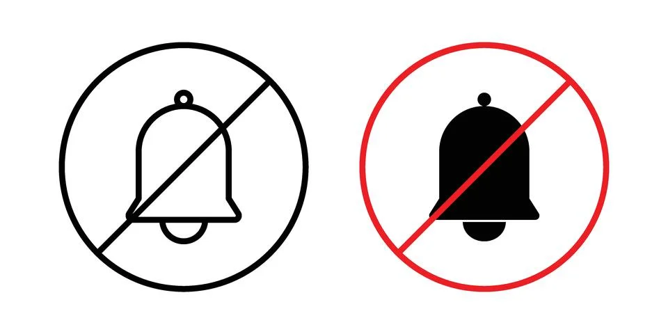 Notification off icon or illustration vector symbols Stock Illustration