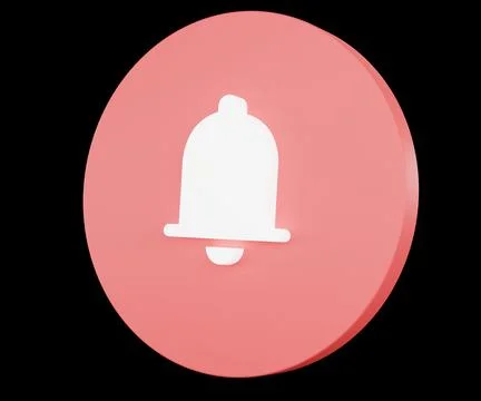 Notification icon social media notification icon with bell symbol on black イラスト素材
