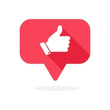 Notification Like icon. Social network app logo. Vector illustration Stock Illustration