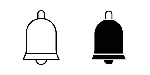 Notification icon symbol. Flat Vector illustration Stock Illustration