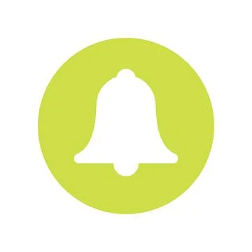 Notification Icon in trendy flat style. Stock Illustration