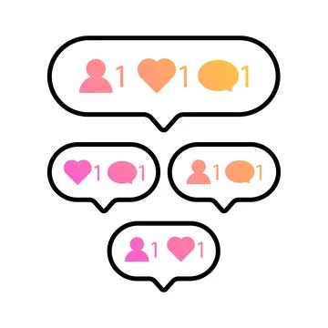 Notification icon vector for design element Stock Illustration