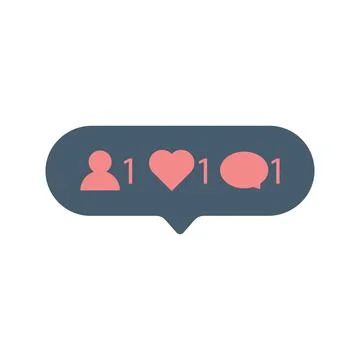 Notification icon vector for design element Stock Illustration