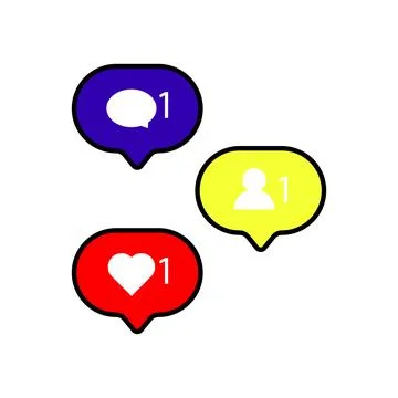 Notification icon vector for design element Stock Illustration