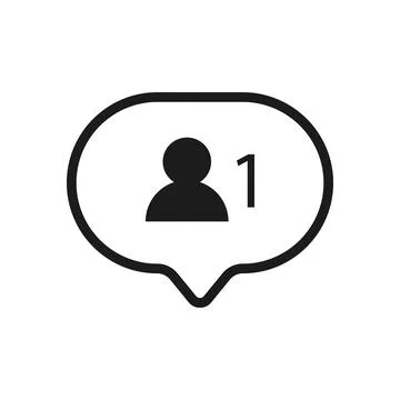 Notification icon vector for design element Stock Illustration