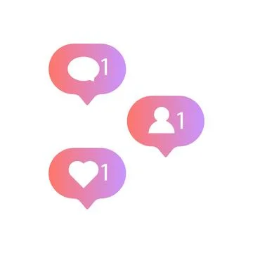 Notification icon vector for design element Stock Illustration