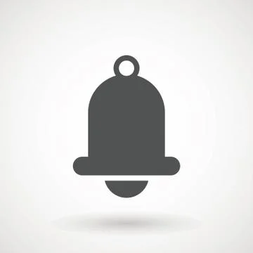 Notification icon vector, material design, Social Media element, User Interface Stock Illustration