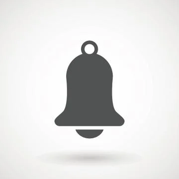 Notification icon vector, material design, Social Media element, User Interface Stock Illustration