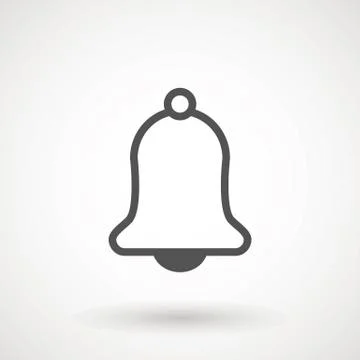 Notification icon vector, material design, Social Media element, User Interface Stock Illustration