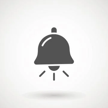 Notification icon vector, material design, Social Media element, User Interface Stock Illustration