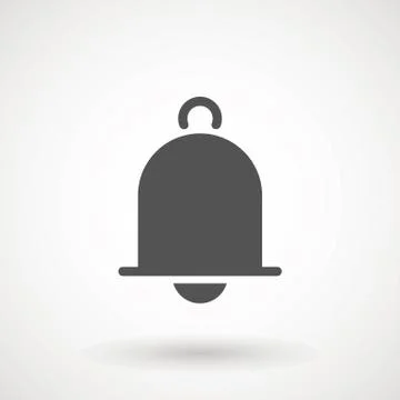 Notification icon vector, material design, Social Media element, User Interface Stock Illustration