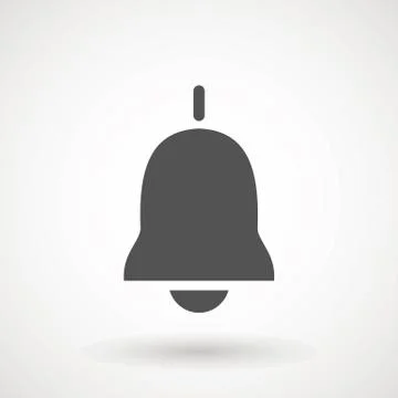 Notification icon vector, material design, Social Media element, User Interface Stock Illustration