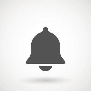 Notification icon vector, material design, Social Media element, User Interface Stock Illustration