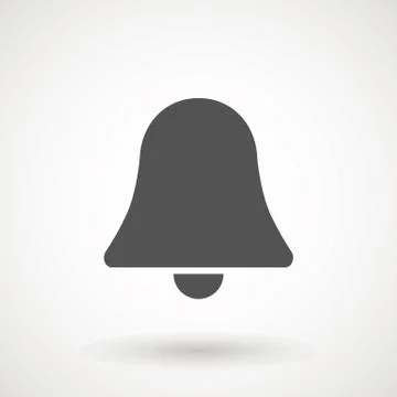 Notification icon vector, material design, Social Media element, User Interface Stock Illustration