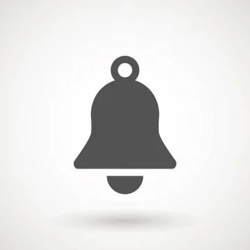 Notification icon vector, material design, Social Media element, User Interface Stock Illustration