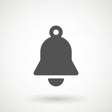 Notification icon vector, material design, Social Media element, User Interface Stock Illustration