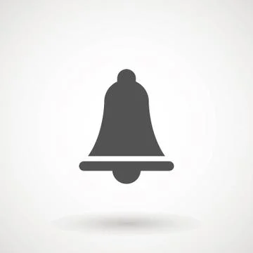 Notification icon vector, material design, Social Media element, User Interface Stock Illustration