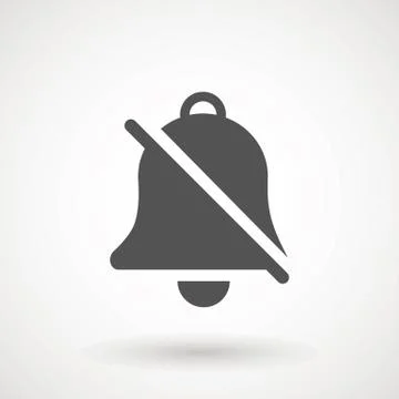 Notification icon vector, material design, Social Media element, User Interface Stock Illustration