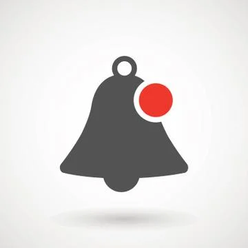 Notification icon vector, material design, Social Media element, User Interface Stock Illustration