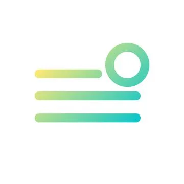 Notification from main menu pixel perfect gradient linear ui icon 스톡 일러스트