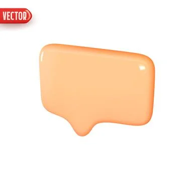 Notification message dialog. Realistic 3d design In plastic cartoon style. Ic Illustrazione stock