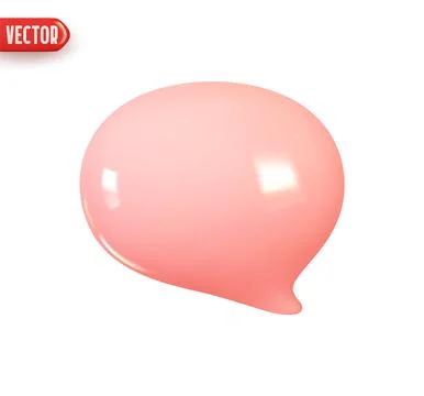 Notification message dialog. Realistic 3d design In plastic cartoon style. Ic Illustrazione stock