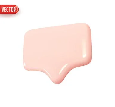 Notification message dialog. Realistic 3d design In plastic cartoon style. Ic Stock Illustration