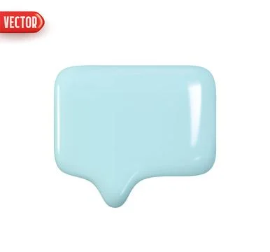 Notification message dialog. Realistic 3d design In plastic cartoon style. Ic 스톡 일러스트