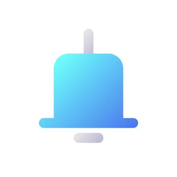 Notification pixel perfect flat gradient two-color ui icon Illustrazione stock
