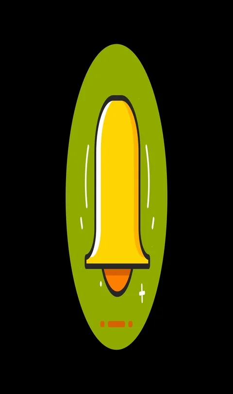 Notification Premium flat icon animated with alpha channel Stock Footage 101584685