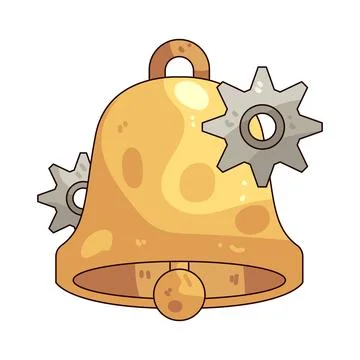 Notification setting illustration Stock Illustration