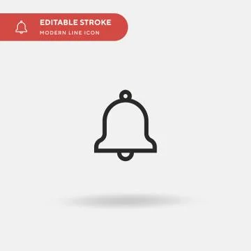 Notification Simple vector icon. Illustration symbol design template for web  Stock Illustration