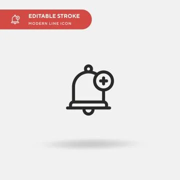 Notification Simple vector icon. Illustration symbol design template for web  Stock Illustration