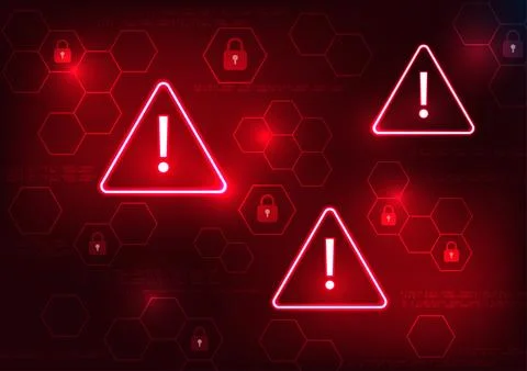 Notification technology, alert symbol with a lock with a numeric code behin.. 스톡 일러스트