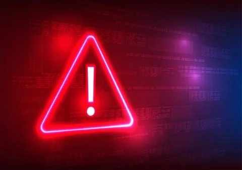 Notification technology alert symbol with numeric code behind it, conveys a.. 스톡 일러스트