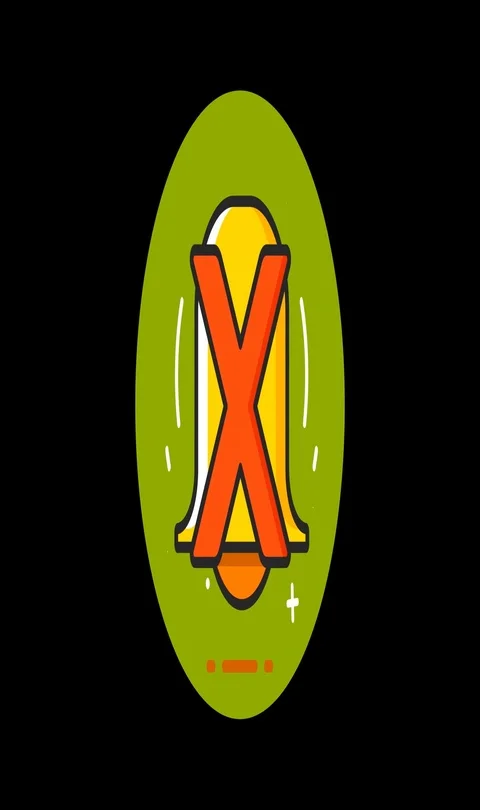 Notification Turned off Premium flat icon animated with alpha channel Stock Footage 101584680