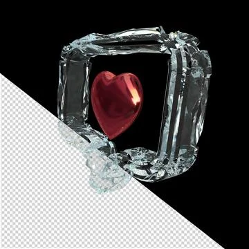 Notifications with a heart inside Stock Illustration