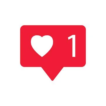 Notifications icon. Like icon vector. social media Like vector icon Stock Illustration