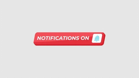 Notifications on isometric UI button animation Stock Footage 332232498