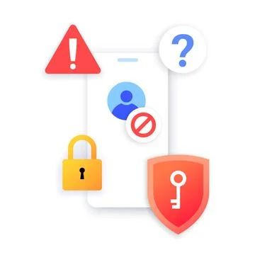 Notifications on smartphone Stock Illustration