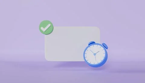 Notify application web communication technology deadline time management Stock Illustration