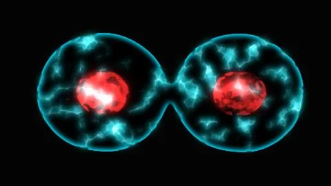 The notion of cellular development, division, and biotechnology. high-tech .. Stock Photos