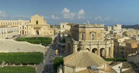 Noto Ducezio Palace Stock Footage 72254041