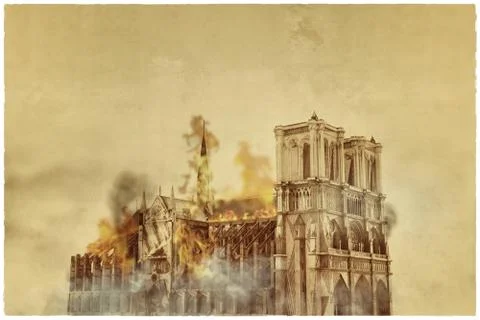 Notre Dame Cathedral Stockillustratie