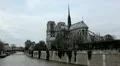 Notre Dame Cathedral in Paris, France, Seine River, French Boat Tour, Promenade HD Footage