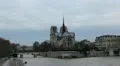 Notre Dame Cathedral in Paris, France, Seine River, French Boat Tour, Promenade HD Footage