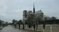 Notre Dame Cathedral in Paris, France, Seine River, French Boat Tour, Promenade HD Footage